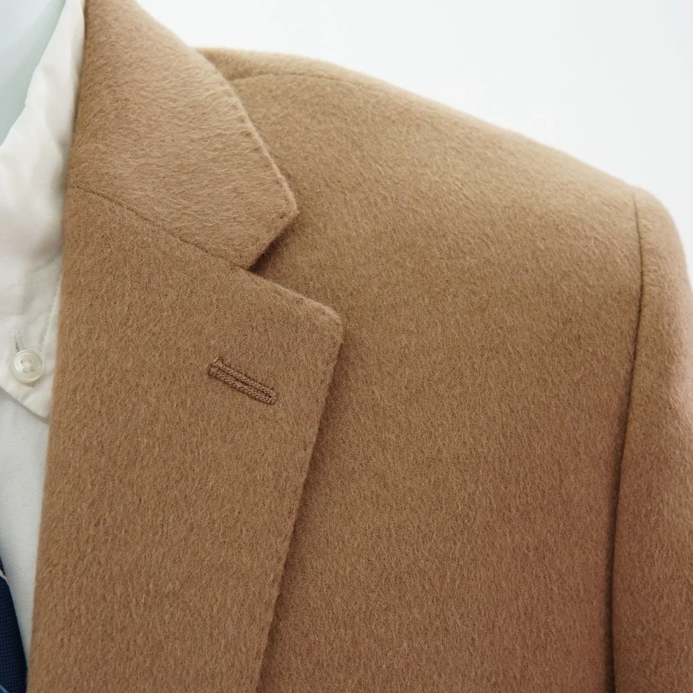 Banana Republic Tailored Fit Tan / Brown Camel Hair Wool Sport Coat 40S Tag 42R